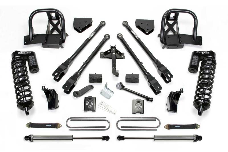 Fabtech 08-10 Ford F350 4WD 6in 4Link Sys w/Dlss 4.0 C/O & Rr Dlss - K20321DL
