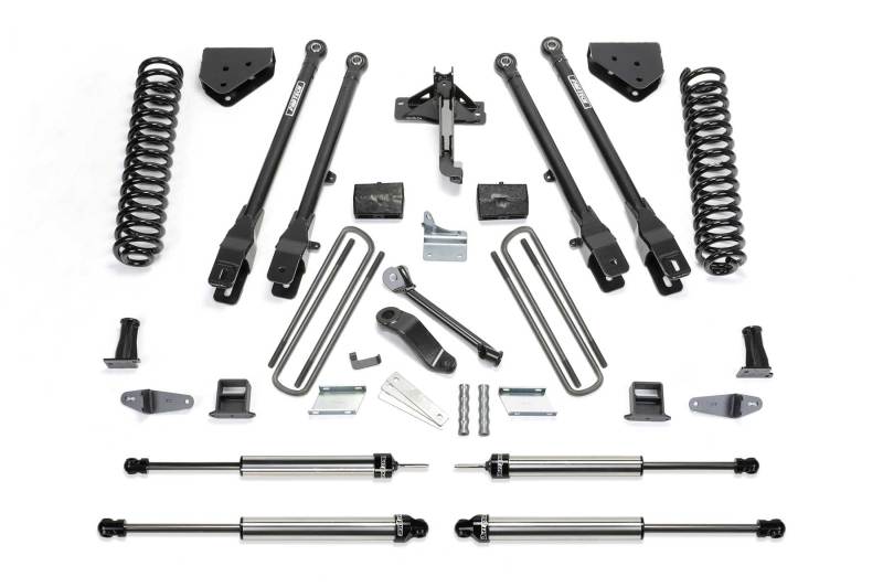 Fabtech 08-10 Ford F450/550 4WD 6in 4Link Sys w/Coils & Dlss Shks - K2054DL