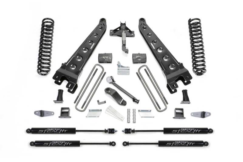 Fabtech 08-10Ford F450/550 4WD 6in Rad Arm Sys w/Coils & Stealth - K2052M