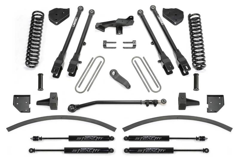 Fabtech 17-21 Ford F250/F350 4WD Diesel 8in 4Link Sys w/Coils & Stealth Shks - K2266M