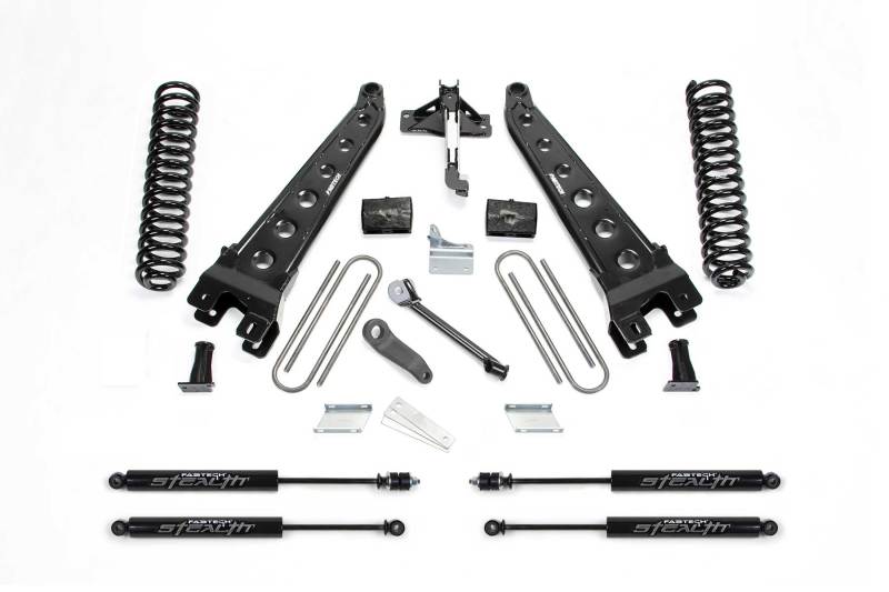 Fabtech 08-16 Ford F250/F350 4WD 4in Rad Arm Sys w/Coils & Stealth - K2211M