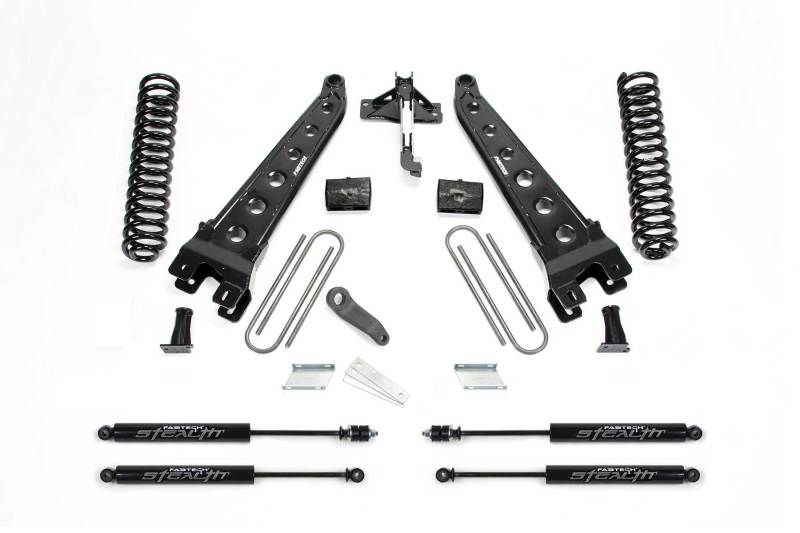 Fabtech 17-21 Ford F250/F350 4WD Gas 6in Rad Arm Sys w/Coils & Stealth - K2256M