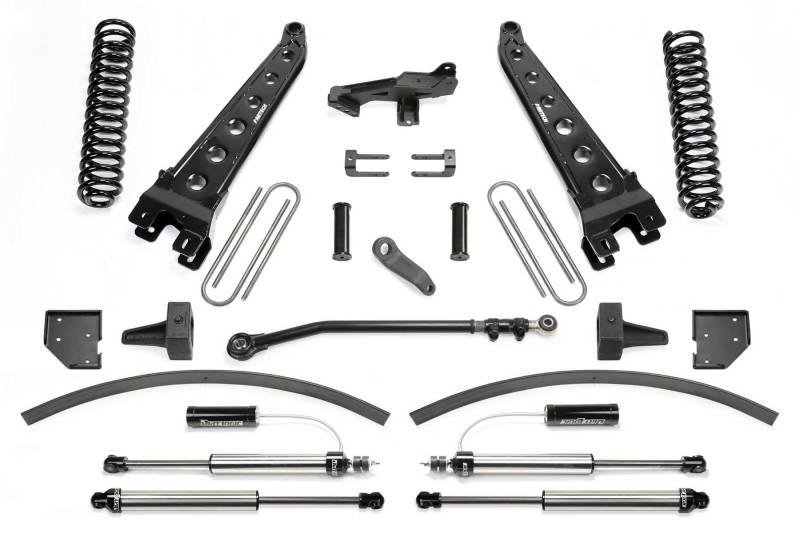 Fabtech 17-21 Ford F250/F350 4WD Diesel 8in Rad Arm Sys w/Coils & Dlss Resi Shks - K2297DL