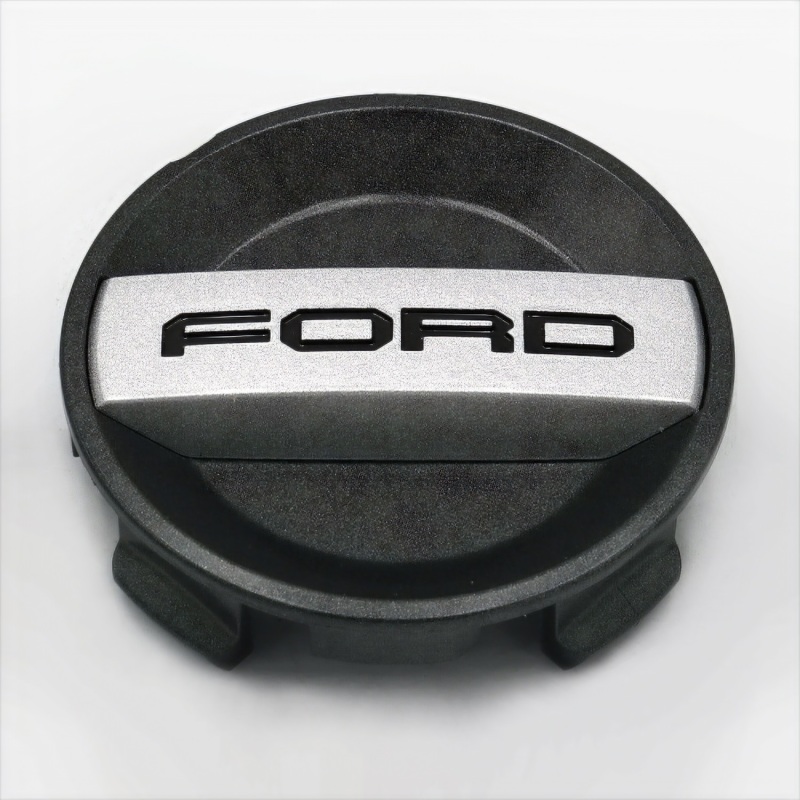 Ford Racing Car Black and Chrome Wheel Cap - M-1096K-BCC