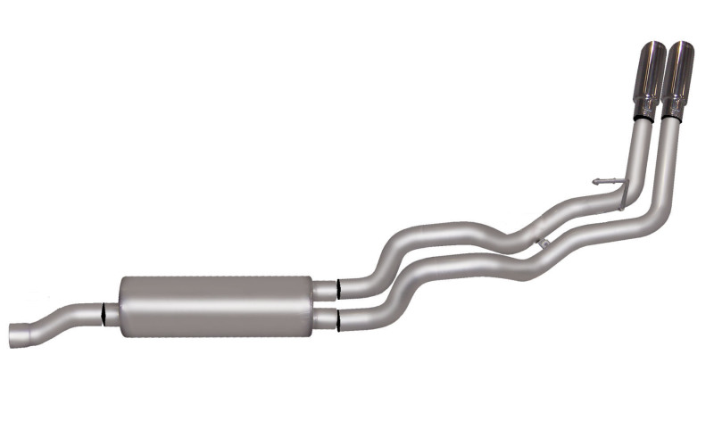 Gibson 2008 Dodge Ram 1500 SLT 4.7L 2.5in Cat-Back Dual Sport Exhaust - Stainless - 66560