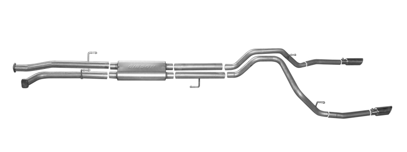 Gibson 07-19 Toyota Tundra Limited 5.7L 2.5in Cat-Back Dual Split Exhaust - Stainless - 67402