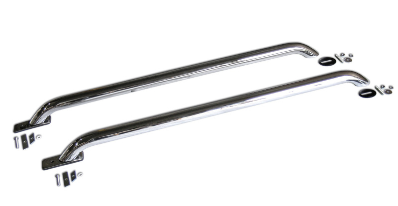 Go Rhino Stake Pocket Bed Rails - Chrome - 4ft - 8024C