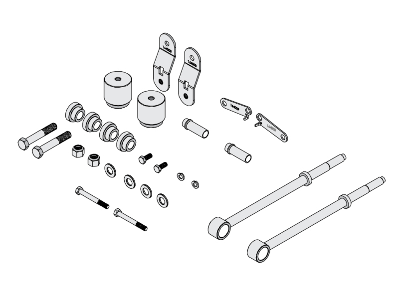 ICON 05-07 Ford F-250/F-350 Front 4.5in Box Kit - 64000