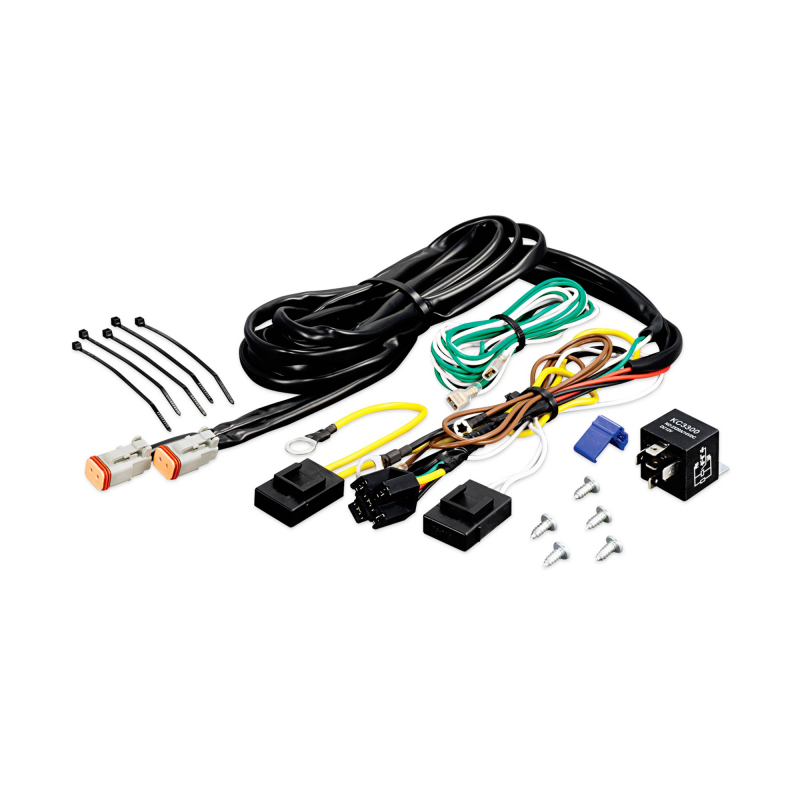 KC HiLiTES Add-On Wiring Harness for 6315 (Runs 1-2 Extra Lights/Relay Included) - 6316