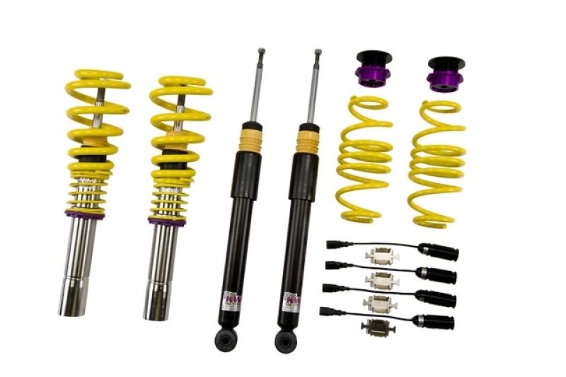 KW Coilover Kit V1 Audi A4 S4 (8K/B8) w/ electronic dampening controlSedan FWD + Quattro - 10210097