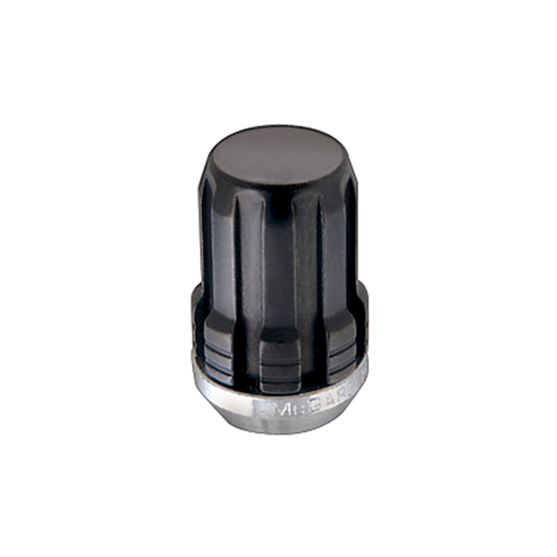 McGard SplineDrive Lug Nut (Cone Seat) M12X1.5 / 1.24in. Length (Box of 50) - Black (Req. Tool) - 65002BK