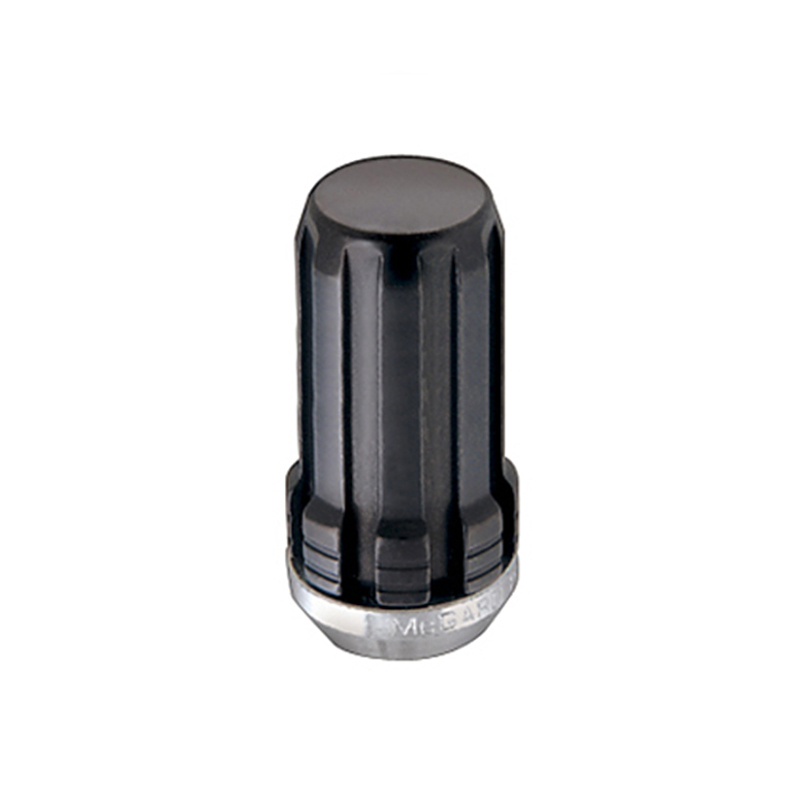 McGard SplineDrive Lug Nut (Cone Seat) M14X1.5 / 1.935in. Length (Box of 50) - Black (Req. Tool) - 65025