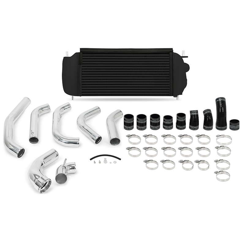 Mishimoto 15-16 Ford F-150 EcoBoost 3.5L Black Performance Intercooler Kit w/ Polished Pipes - MMINT-F35T-15KPBK