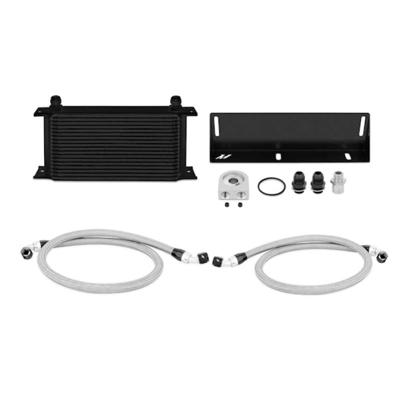 Mishimoto 79-93 Ford Mustang 5.0L Oil Cooler Kit - Black - MMOC-MUS-79BK