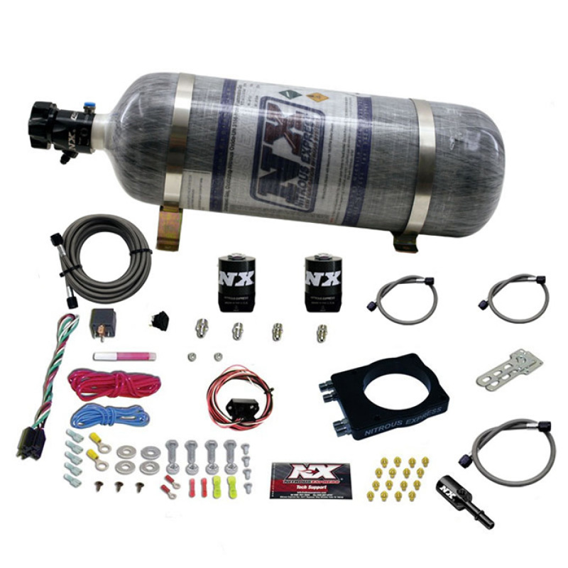 Nitrous Express Dodge Hemi Nitrous Plate Kit (50-400HP) w/12lb Composite Bottle - 20944-12