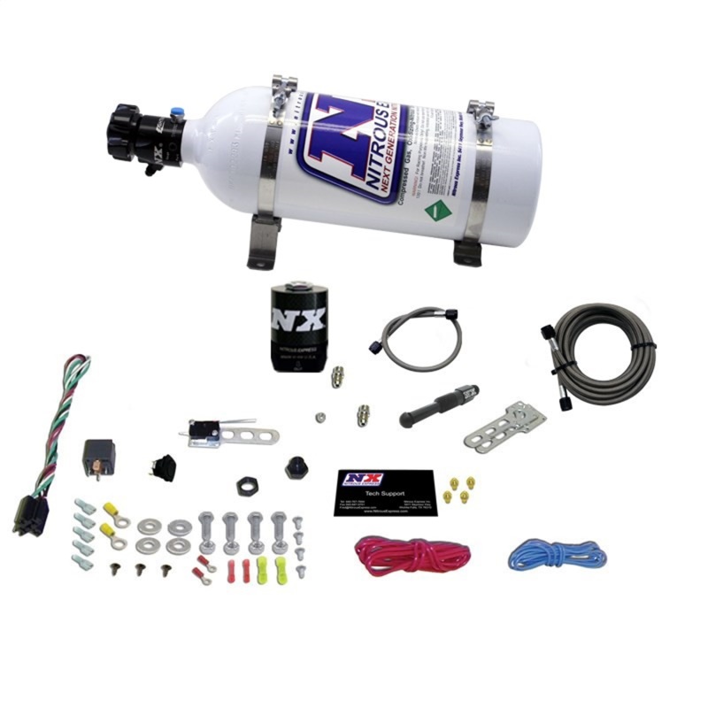 Nitrous Express Dry EFI Single Nozzle Nitrous Kit (35-150HP) w/5lb Bottle - 21000-05