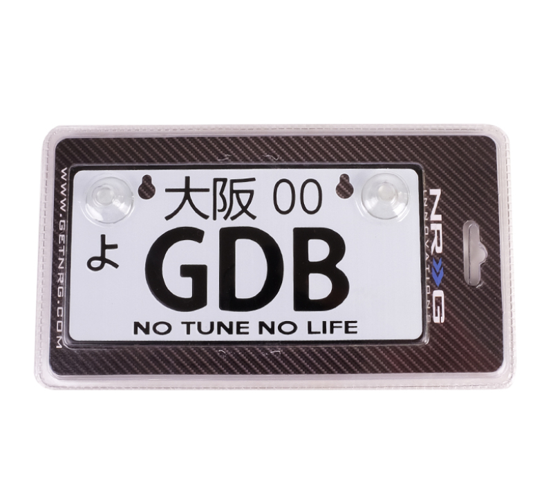 NRG Mini JDM Style Aluminum License Plate (Suction-Cup Fit/Universal) - GDB - MP-001-GDB