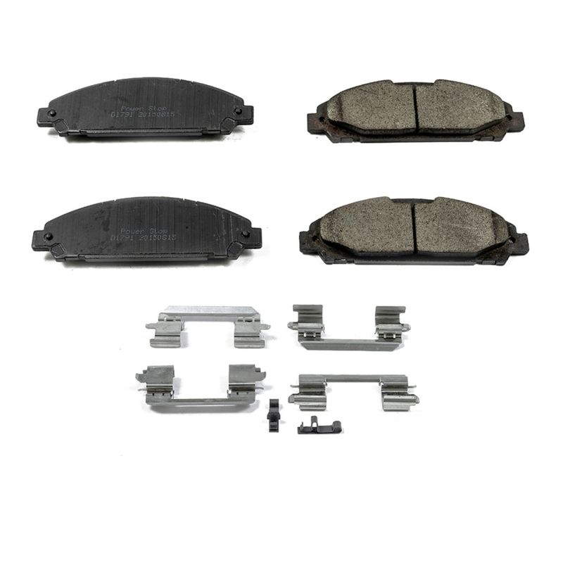 Power Stop 15-19 Ford Mustang Front Z17 Evolution Ceramic Brake Pads w/Hardware - 17-1791