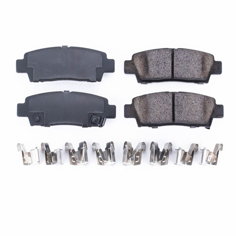 Power Stop 95-99 Toyota Avalon Rear Z17 Evolution Ceramic Brake Pads w/Hardware - 17-672