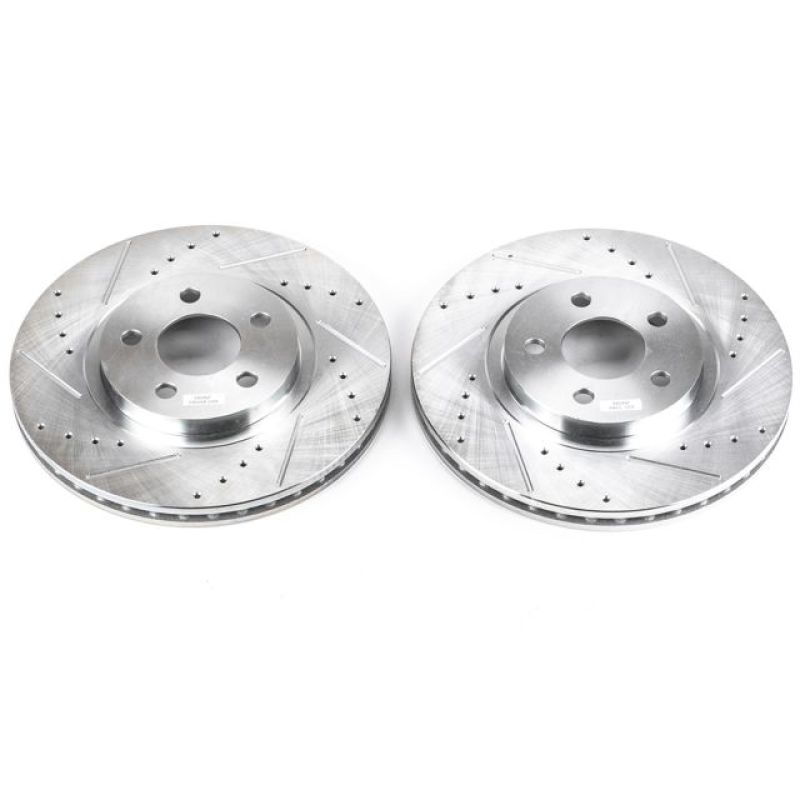 Power Stop 01-10 Chrysler PT Cruiser Front Evolution Drilled & Slotted Rotors - Pair - AR8351XPR
