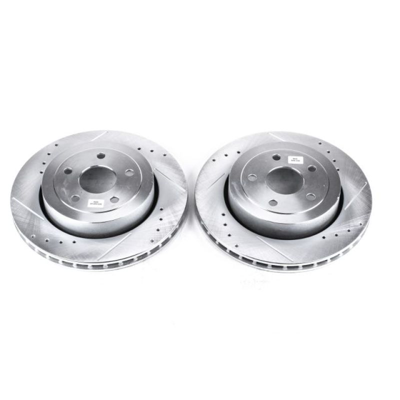 Power Stop 06-10 Jeep Grand Cherokee Rear Evolution Drilled & Slotted Rotors - Pair - AR8795XPR