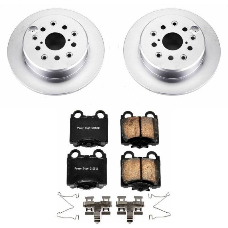 Power Stop 98-05 Lexus GS300 Rear Z17 Evolution Geomet Coated Brake Kit - CRK1149