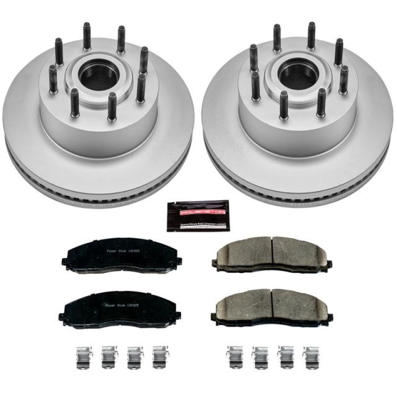 Power Stop 13-22 Ford F-350 Super Duty Front Z17 Coated Brake Kit - CRK6821