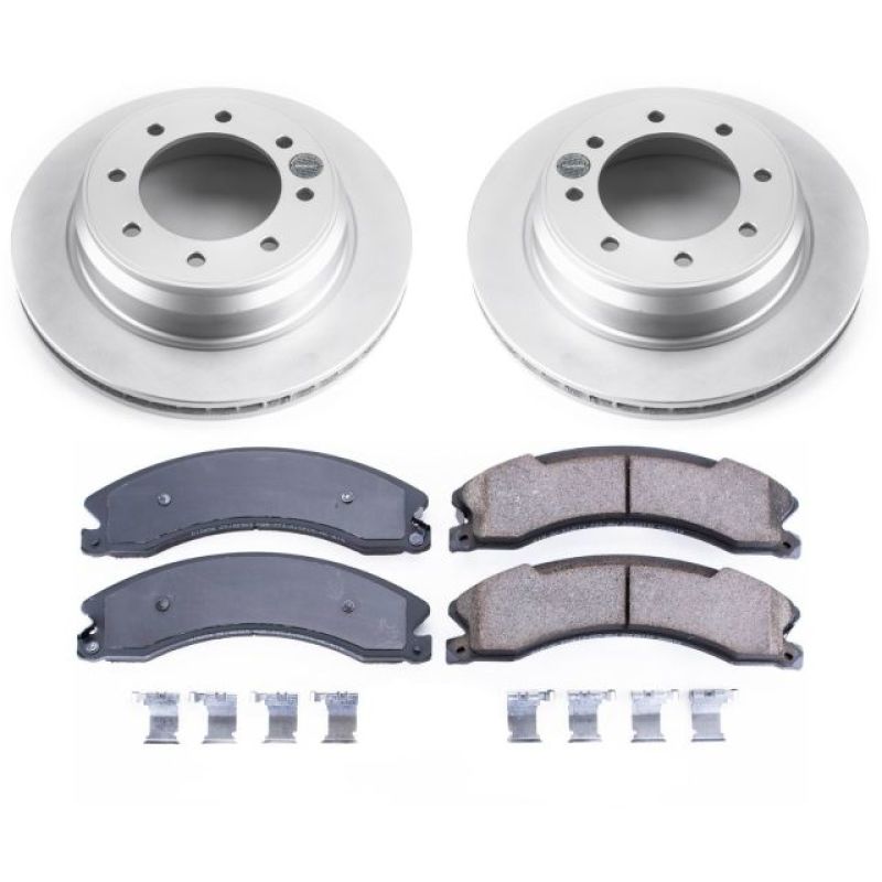 Power Stop 12-18 Nissan NV1500 Rear Z17 Evolution Geomet Coated Brake Kit - CRK6517