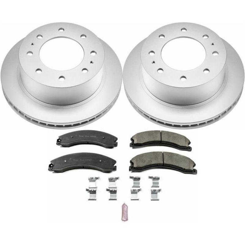 Power Stop 15-19 GMC Sierra 2500 HD Rear Z17 Coated Brake Kit - CRK6993