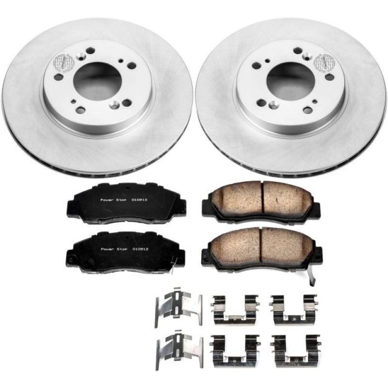 Power Stop 97-01 Acura Integra Front Z17 Evolution Geomet Coated Brake Kit - CRK704