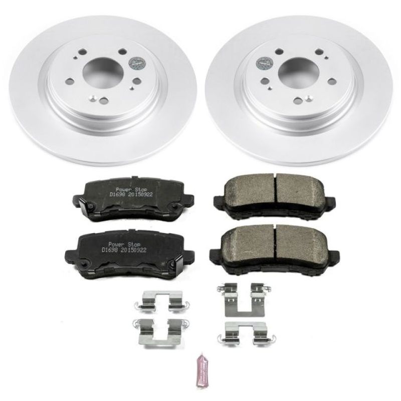 Power Stop 18-19 Honda Odyssey Rear Z17 Evolution Geomet Coated Brake Kit - CRK7903