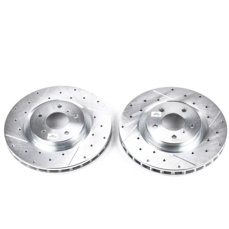Power Stop 03-04 Infiniti G35 Front Evolution Drilled & Slotted Rotors - Pair - JBR1107XPR