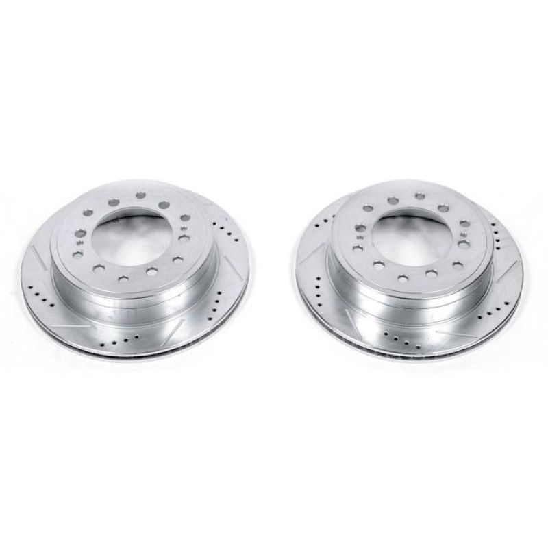 Power Stop 10-19 Lexus GX460 Rear Evolution Drilled & Slotted Rotors - Pair - JBR1396XPR Power Stop 10-19 Lexus GX460 Rear Evolution Drilled & Slotted Rotors - Pair - JBR1396XPR