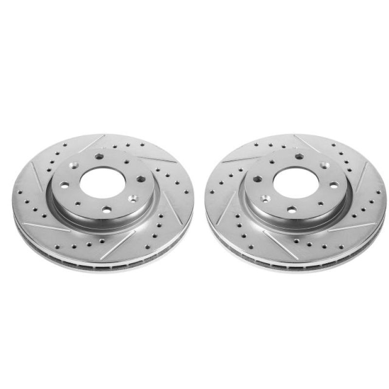 Power Stop 04-09 Kia Spectra Front Evolution Drilled & Slotted Rotors - Pair - JBR1515XPR