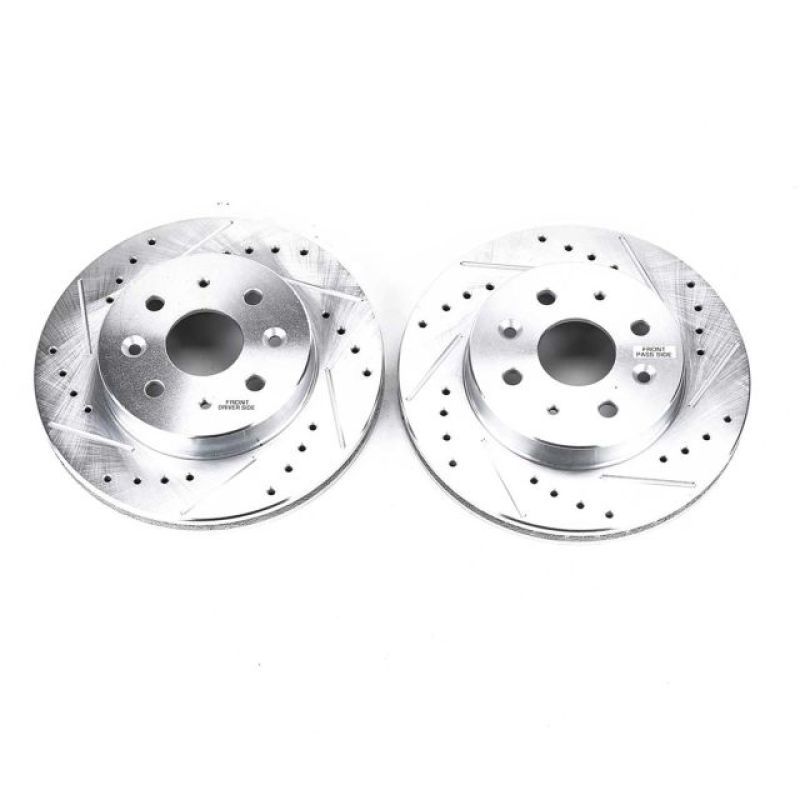 Power Stop 03-05 Kia Rio Front Evolution Drilled & Slotted Rotors - Pair - JBR1514XPR