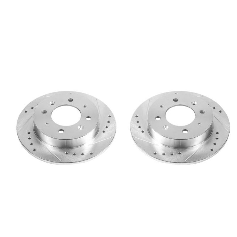 Power Stop 04-09 Kia Spectra Rear Evolution Drilled & Slotted Rotors - Pair - JBR1516XPR