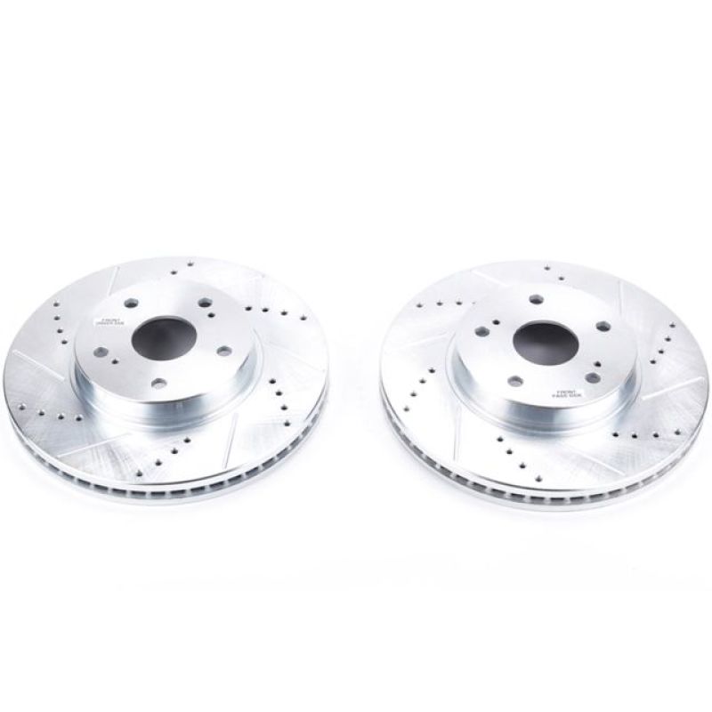 Power Stop 15-18 Subaru Legacy Front Evolution Drilled & Slotted Rotors - Pair - JBR1717XPR