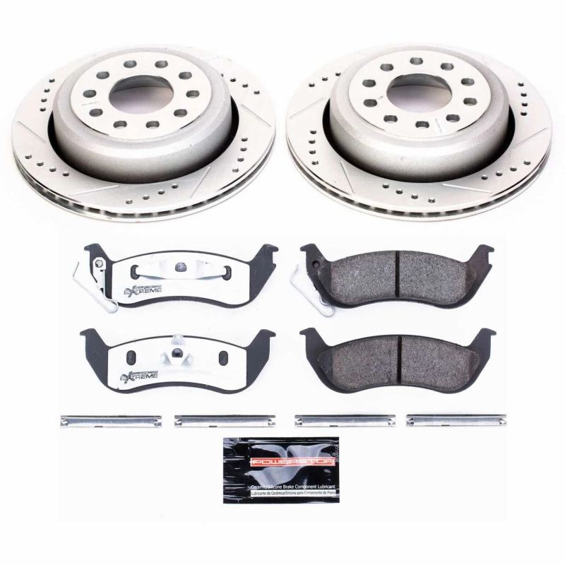 Power Stop 03-11 Lincoln Town Car Rear Z26 Street Warrior Brake Kit - K5293-26