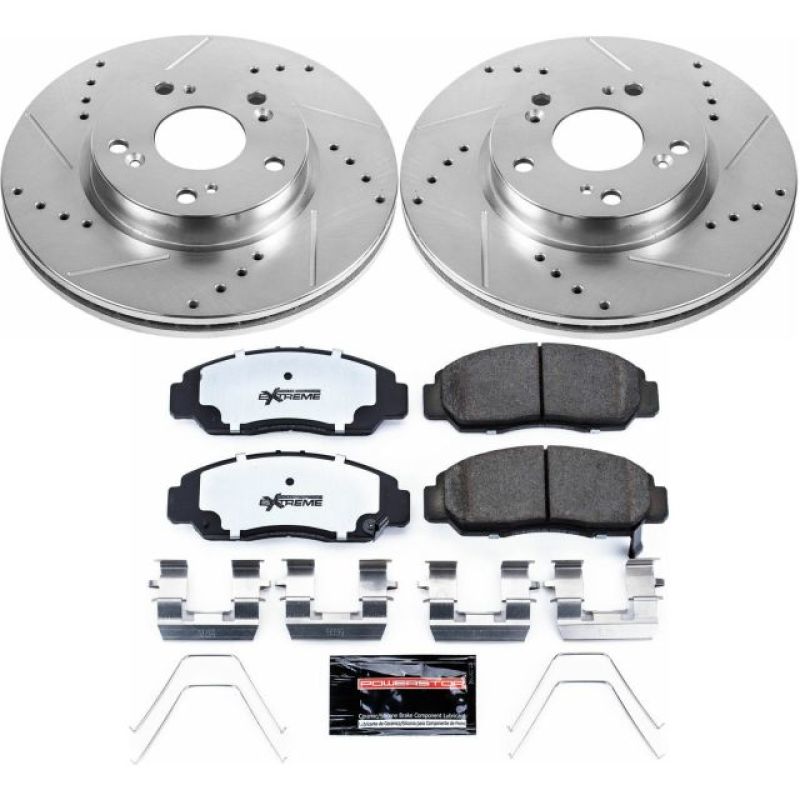 Power Stop 12-15 Honda Civic Front Z26 Street Warrior Brake Kit - K6766-26