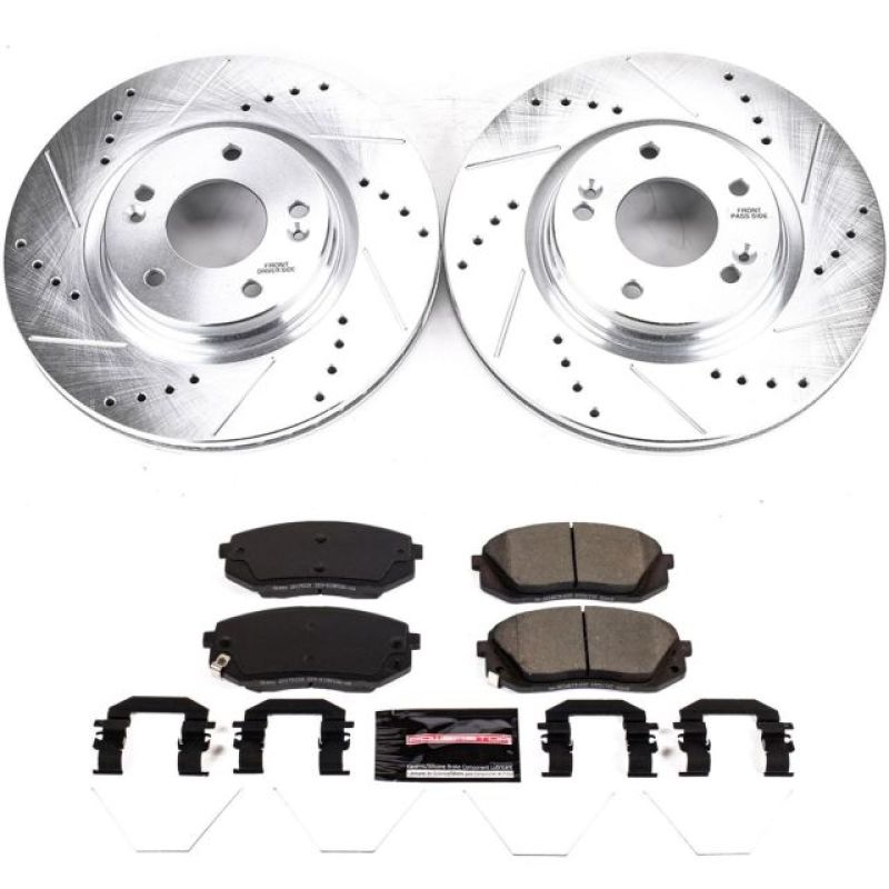 Power Stop 18-19 Hyundai Kona Front Z23 Evolution Sport Brake Kit - K8011