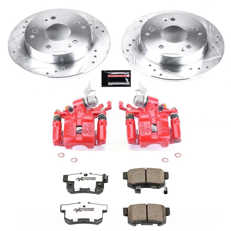 Power Stop 98-02 Honda Accord Rear Z26 Street Warrior Brake Kit w/Calipers - KC2270D-26