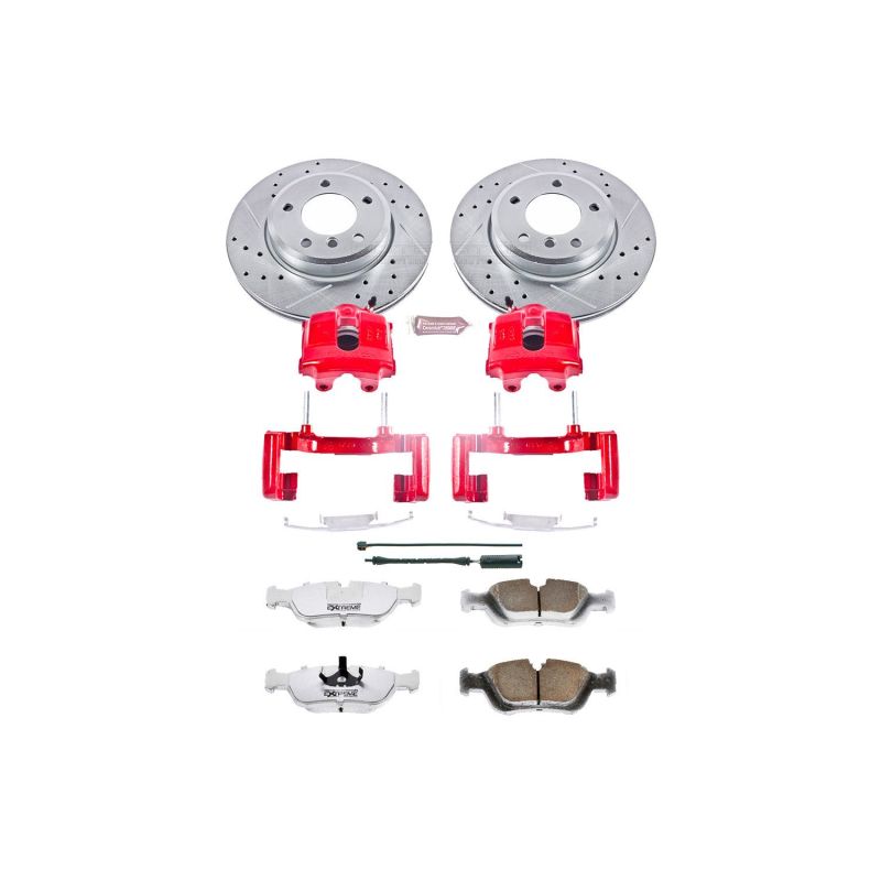 Power Stop 01-02 BMW Z3 Front Z26 Street Warrior Brake Kit w/Calipers - KC867-26