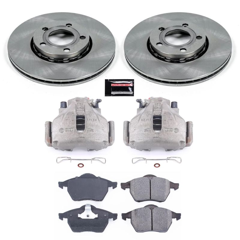 Power Stop 96-98 Audi A4 Front Autospecialty Brake Kit w/Calipers - KCOE3103