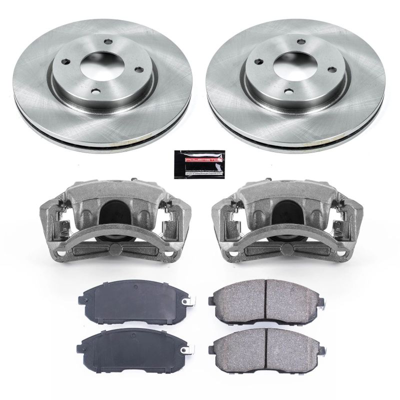 Power Stop 07-12 Nissan Sentra Front Autospecialty Brake Kit w/Calipers - KCOE5817B