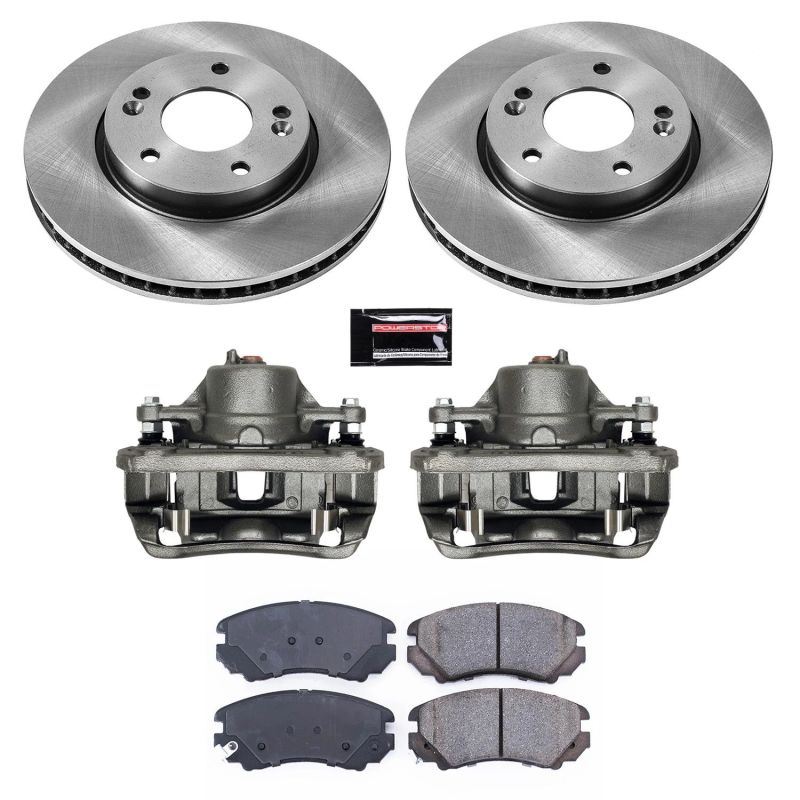 Power Stop 10-11 Kia Soul Front Autospecialty Brake Kit w/Calipers - KCOE5913