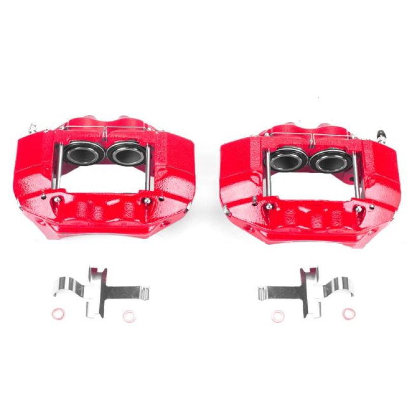 Power Stop 96-02 Toyota 4Runner Front Red Calipers w/o Brackets - Pair - S1828