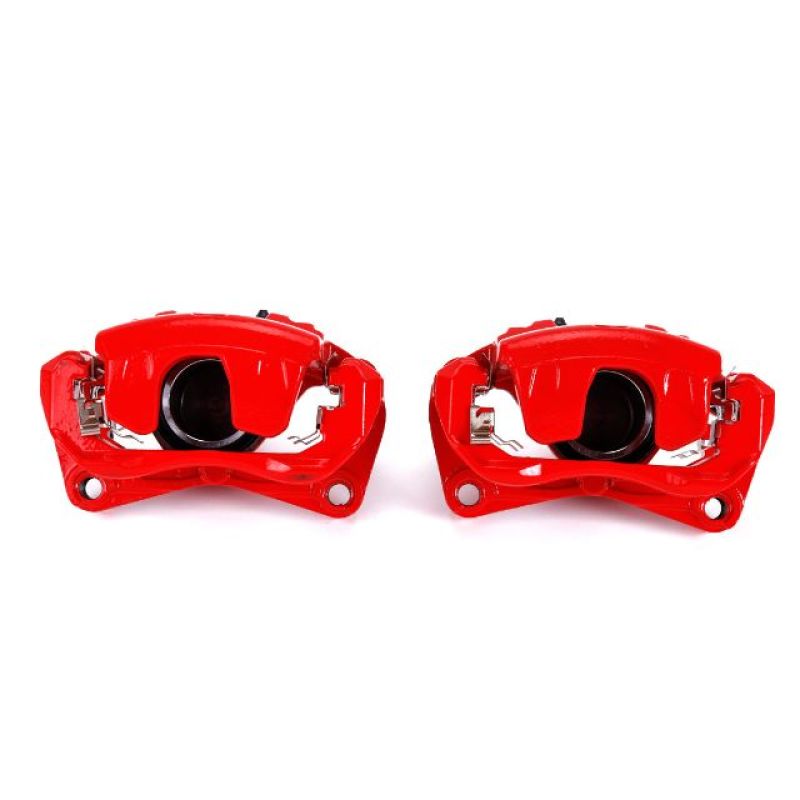 Power Stop 07-10 Nissan Altima Front Red Calipers w/Brackets - Pair - S3308