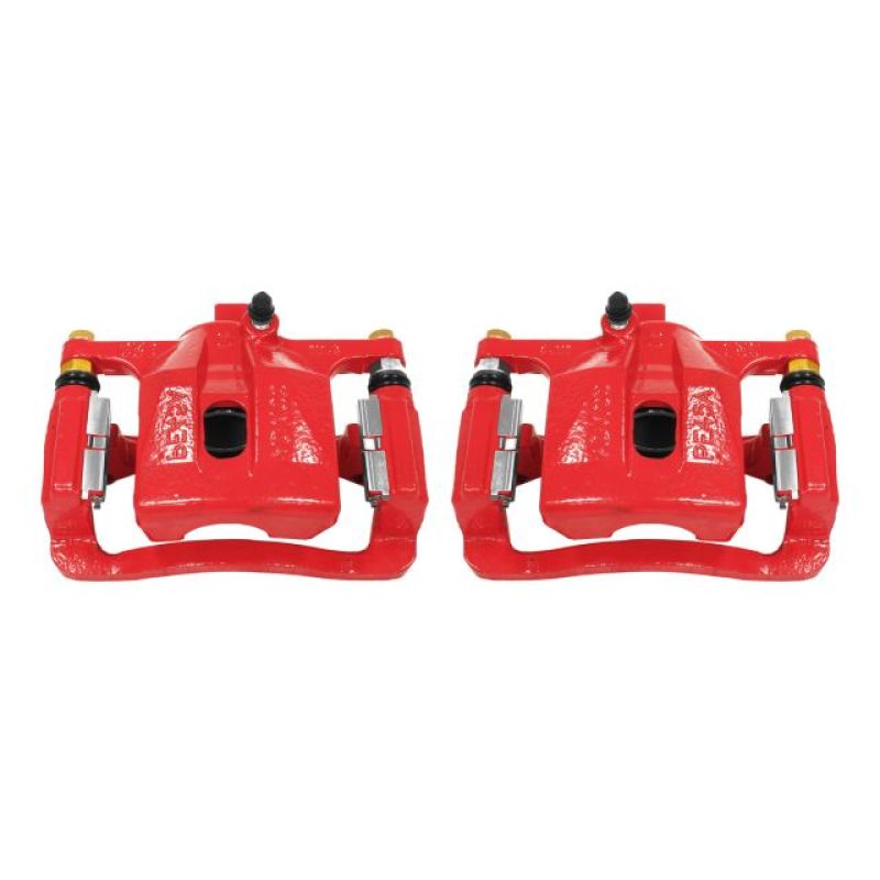 Power Stop 06-10 Hummer H3 Rear Red Calipers w/Brackets - Pair - S5020
