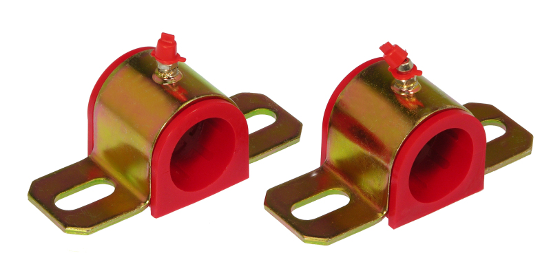 Prothane Universal Greasable Sway Bar Bushings - 1 1/4in - Type B Bracket - Red - 19-1179