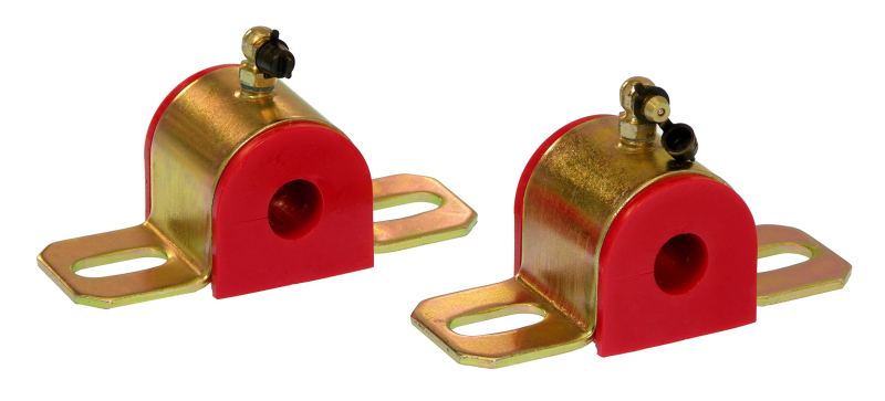 Prothane Universal 90 Deg Greasable Sway Bar Bushings - 5/8in - Type B Bracket - Red - 19-1203